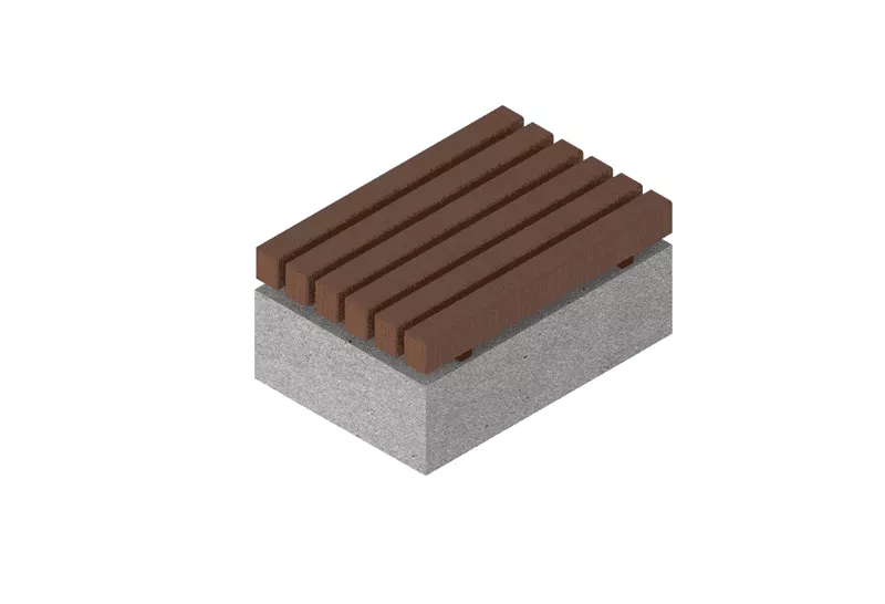Модульный элемент 10 "Скамья со скосом"