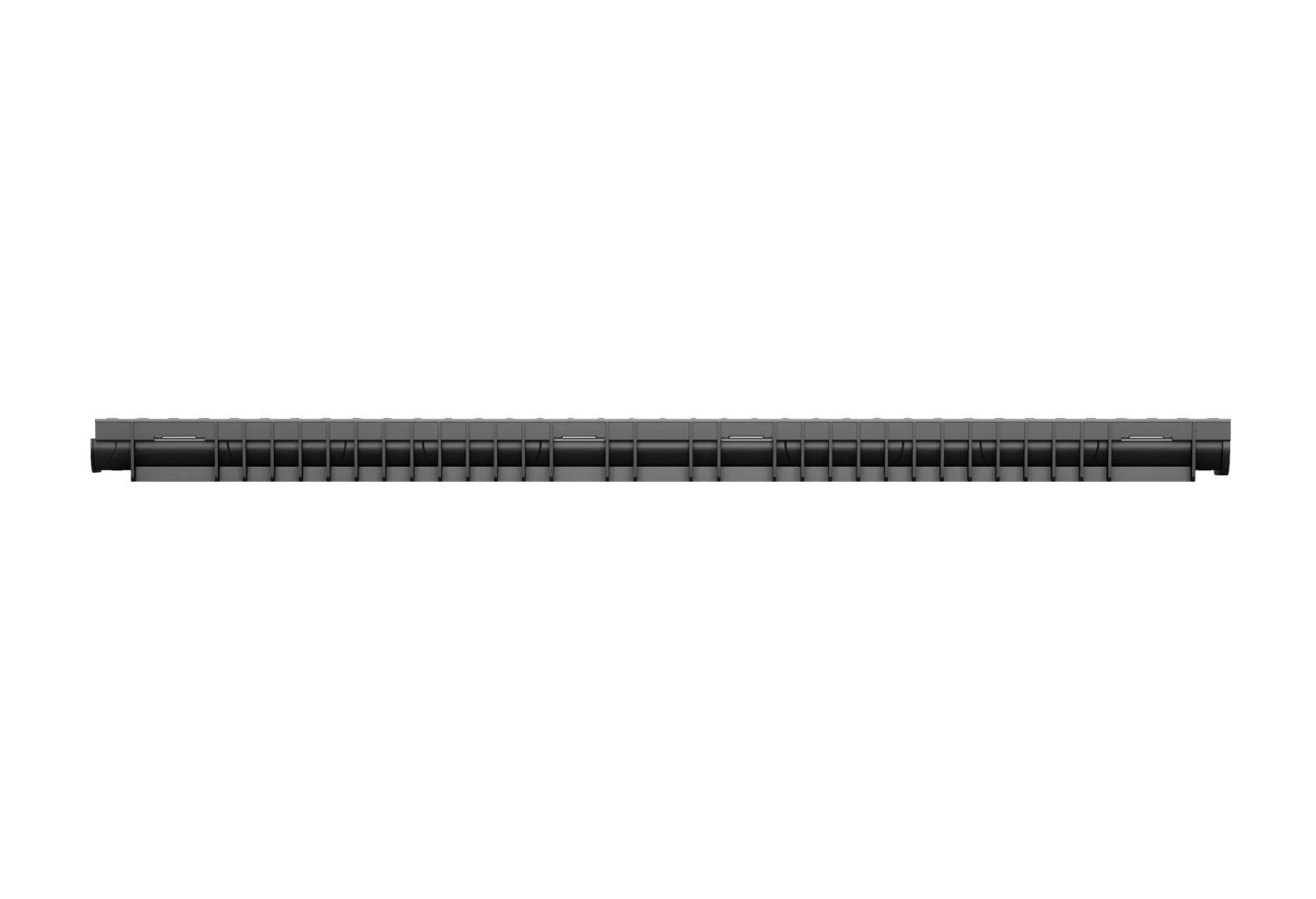Лоток пластиковый SteePlain DN100 H55 с решеткой стальной тип 1
